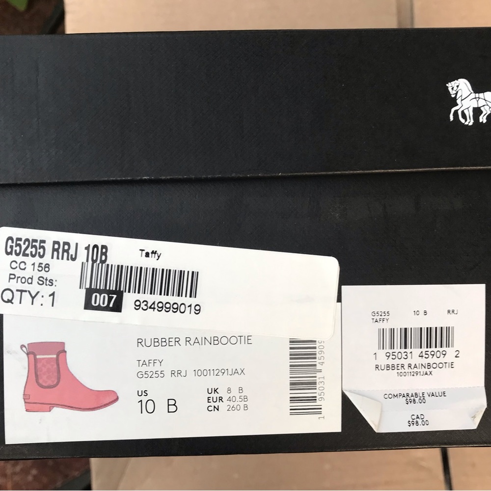 🥰 Coach Rain Bootie taffy - Picture 9 of 11